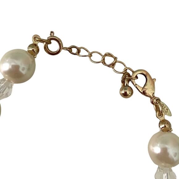SAQ Faux Pearl with Gold-Tone Bracelet - Picture 3 of 3